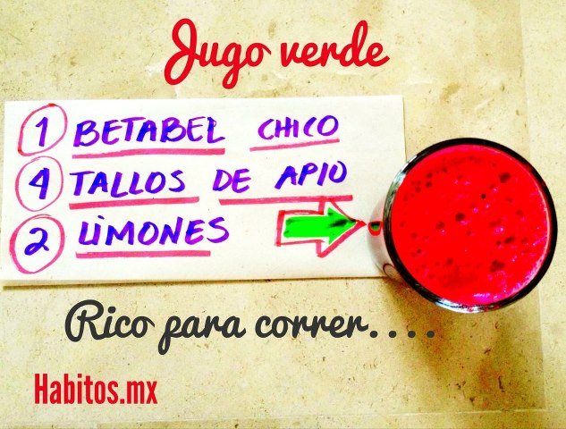 Juicing - jugo para correr