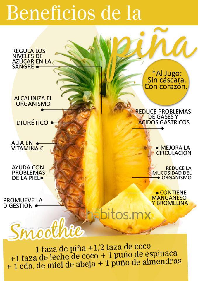 Hábitos Health Coaching | Beneficios de la piña Hábitos Health Coaching | Beneficios de la piña