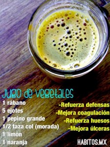 jugo de vegetales