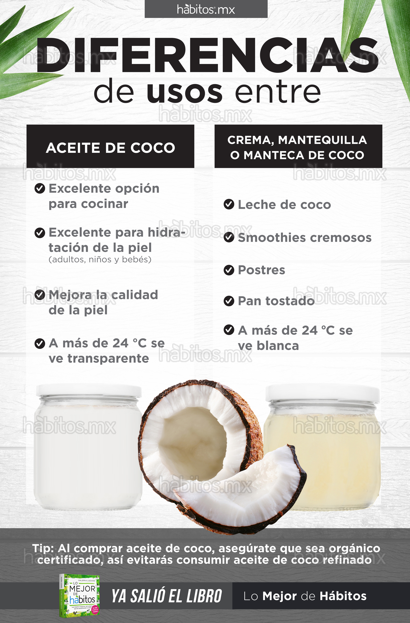 Usos del aceite de coco