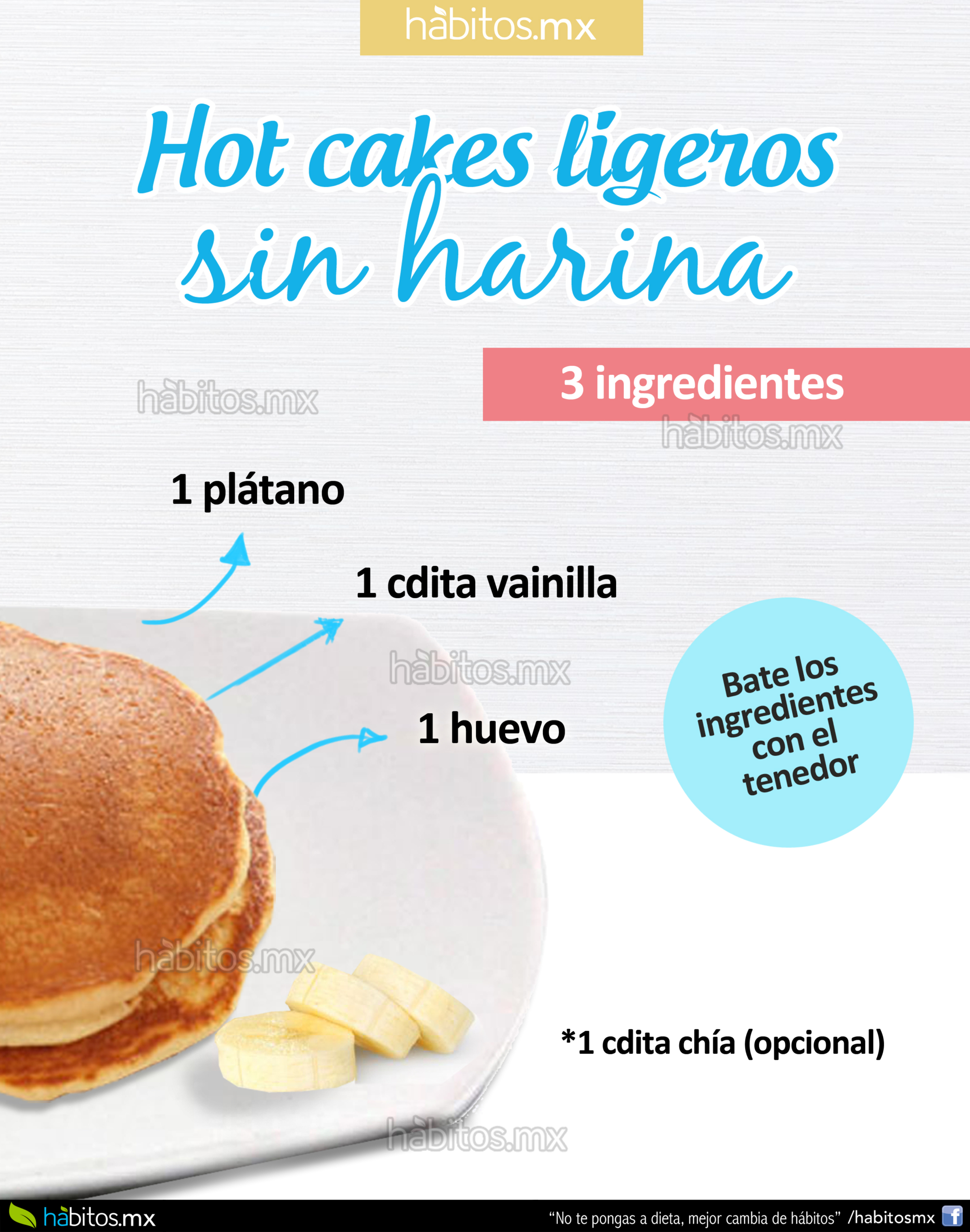 HOT CAKES SIN HARINA – Hábitos Health Coaching
