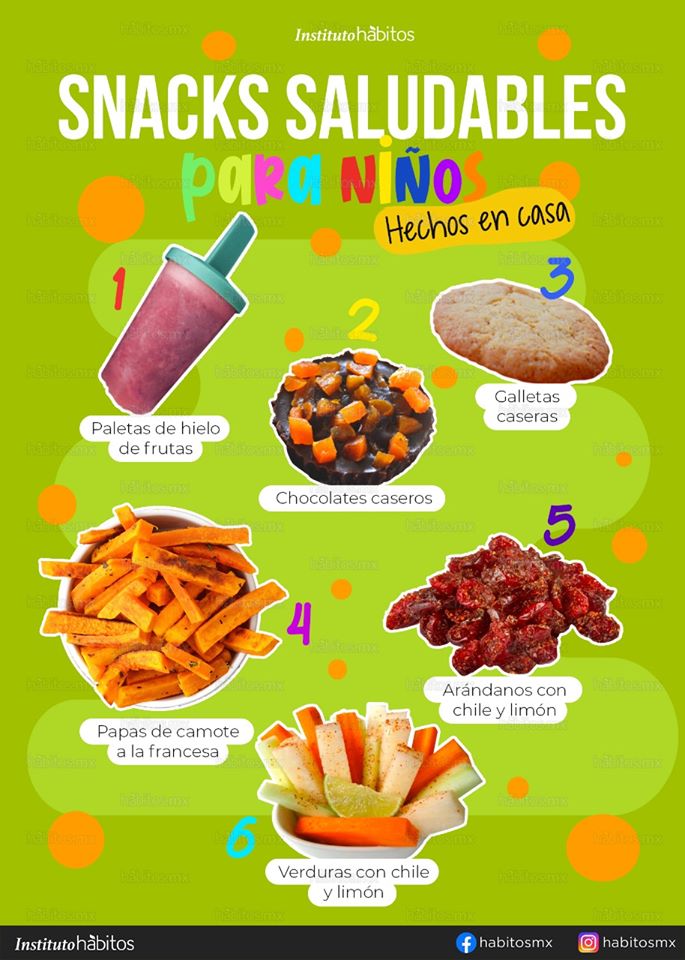 Snacks saludables para niños hechos en casa… – Hábitos Health Coaching