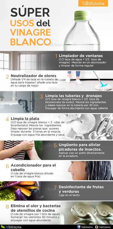 SÚPER USOS DEL VINAGRE BLANCO – Hábitos Health Coaching