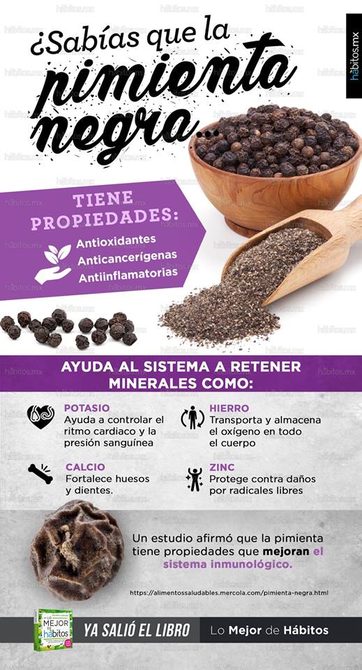 Cinco increíbles beneficios de la pimienta negra para la salud