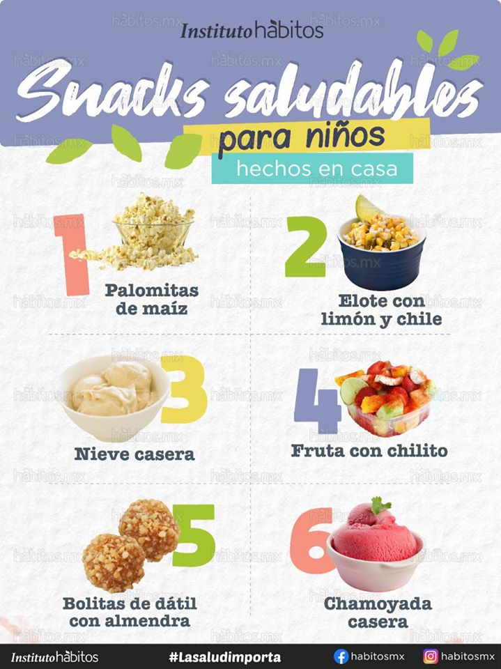 Snacks saludables para niños – Hábitos Health Coaching